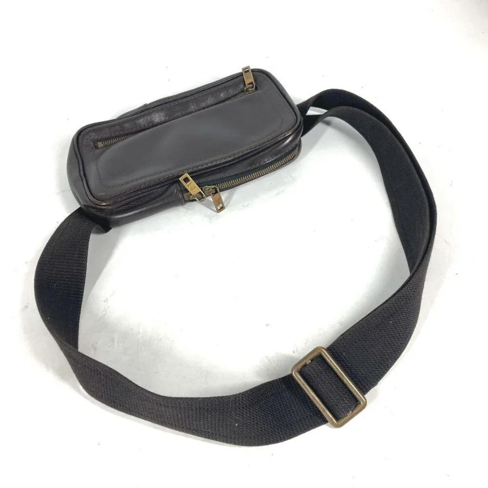 LOUIS VUITTON Brown Leather Hobo Bag